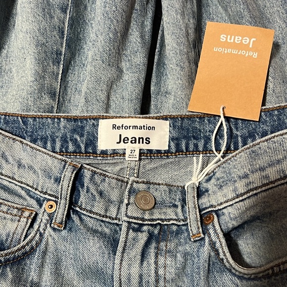 Reformation Nara Denim Maxi Skirt - Size 27 - Picture 4 of 5